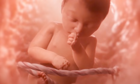 A still from the ‘Meet Baby Olivia’ video by the pro-life group Live Action.